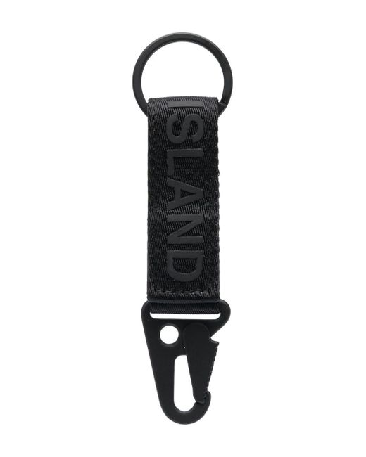 Stone Island rubberised-logo key holder
