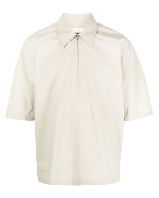 Jil Sander half-zip short-sleeve shirt