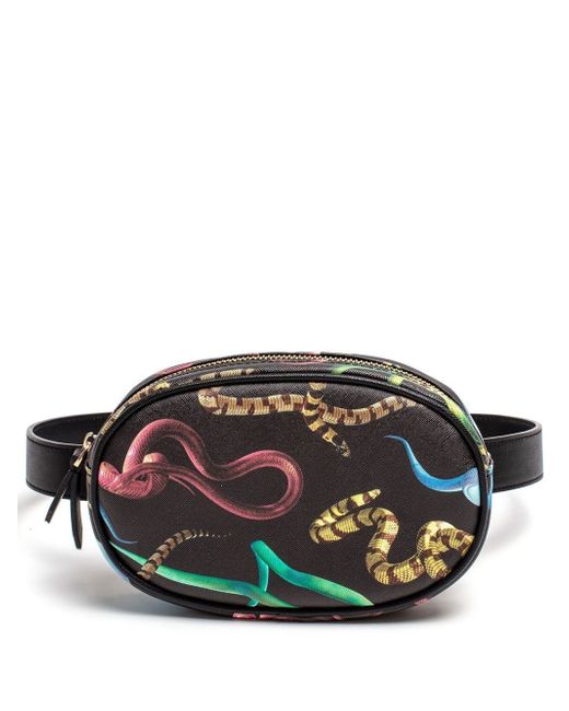Seletti snakes-print belt bag