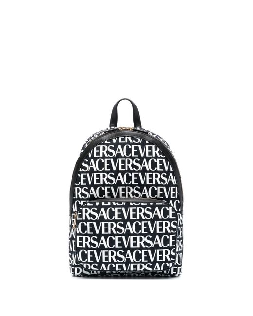 Versace logo-print backpack
