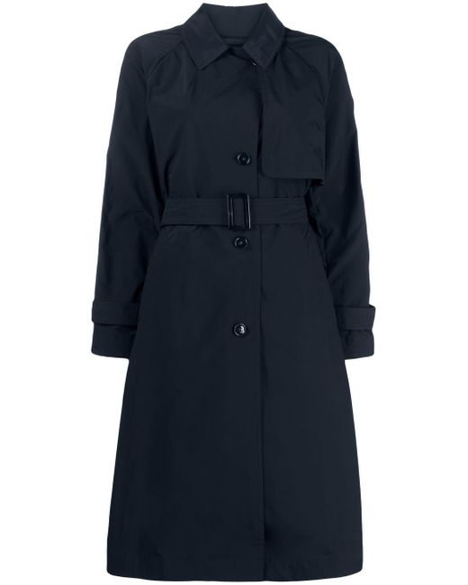 Woolrich logo-patch trench coat