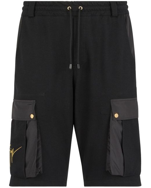 Giuseppe Zanotti Design drawstring multi-pocket Bermuda shorts