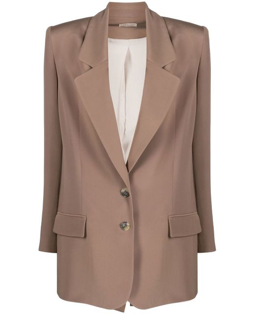 The Mannei notched-lapel single-breasted blazer