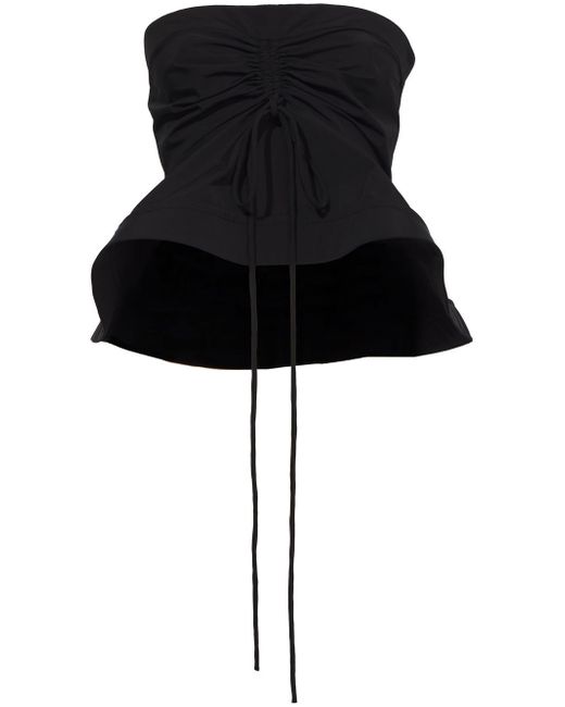 Proenza Schouler ruched-detail strapless blouse