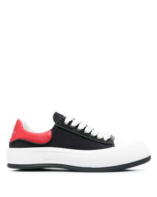 Alexander McQueen panelled lace-up trainers