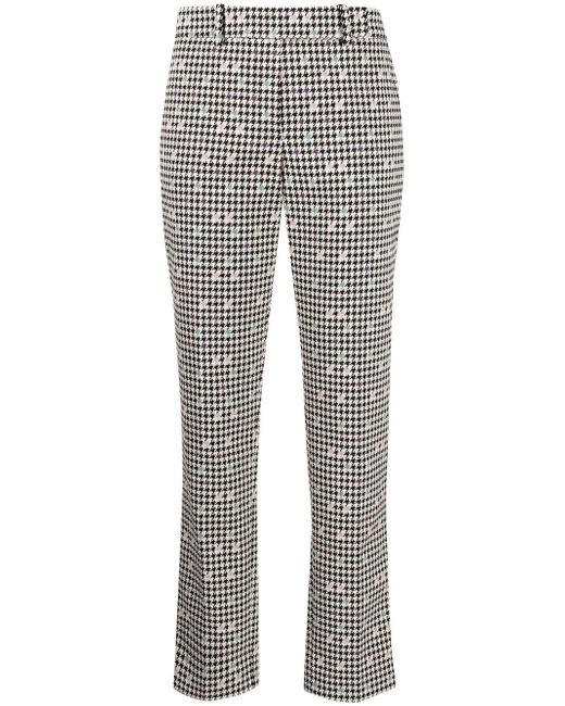 Paule Ka houndstooth jacquard tailored trousers
