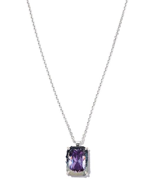 Sweetlimejuice crystal-embellished pendant necklace