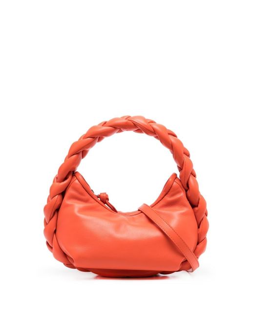 Hereu braided-handle leather tote bag