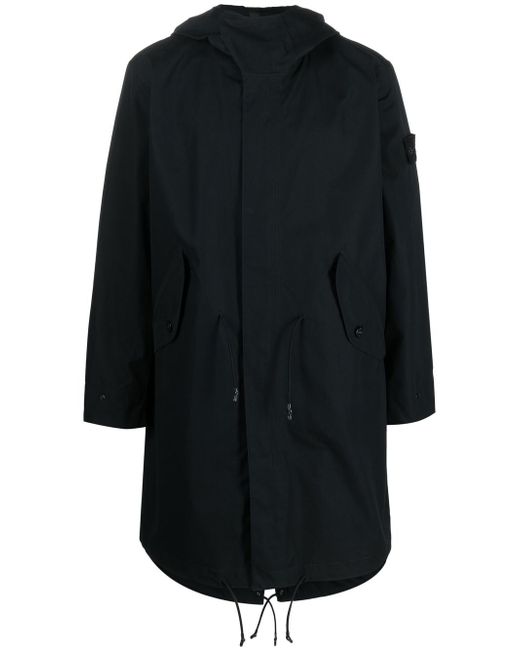 Stone Island Compass-patch long-sleeved coat