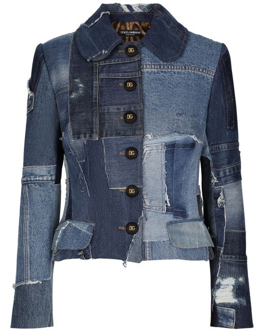 Dolce & Gabbana patchwork denim jacket