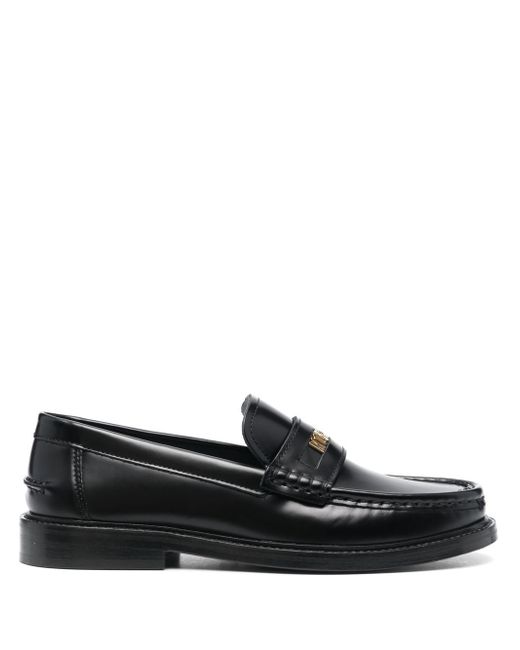 Moschino logo-plaque detail loafers