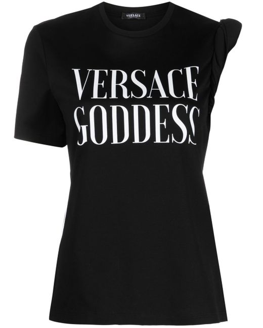 Versace slogan-print T-shirt