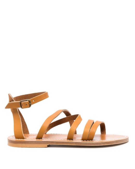 K. Jacques strappy flat leather sandals