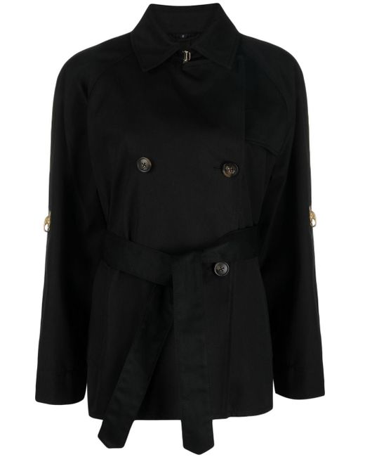 Fay double-breasted short trench coat
