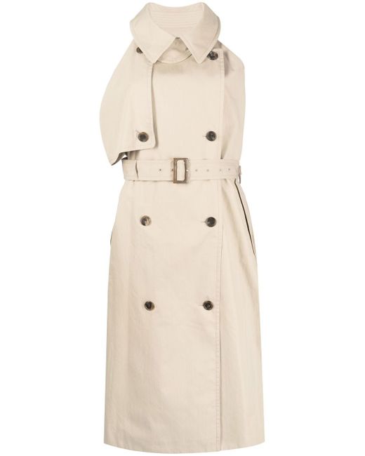 pushBUTTON double-breasted trench dress