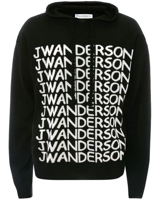 J.W.Anderson logo-print cotton hoodie
