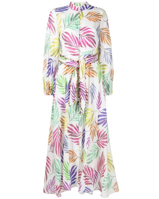 Ixiah tropical print maxi dress
