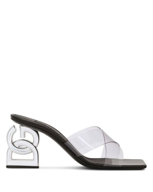 Dolce & Gabbana logo-detail open-toe mules