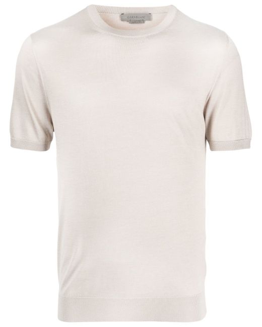 Corneliani short-sleeve silk T-shirt