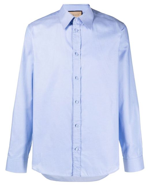 Gucci long-sleeve cotton shirt