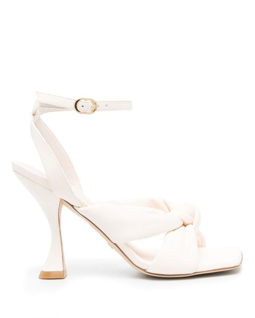 Stuart Weitzman Playa 100mm knotted leather sandals