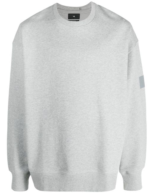 Y-3 logo-print crew-neck sweatshirt