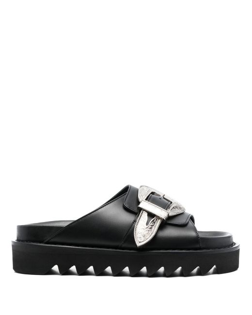 Toga Pulla buckle leather sandals
