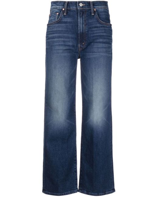 Mother The Rambler tapered-leg high-rise jeans