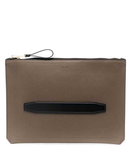 Tom Ford -block leather laptop bag