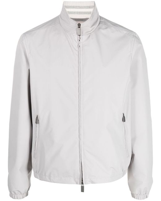 Canali zipped-up fastening jacket