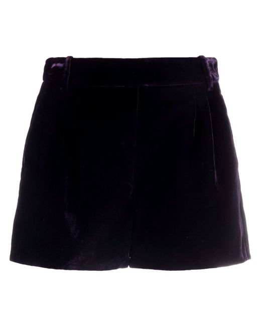 Ermanno Scervino high-waisted velvet shorts
