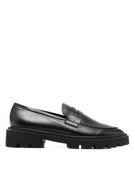 Paul Warmer polished-finish leather loafers