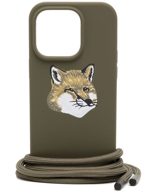 Maison Kitsuné fox-print Iphone 14 Pro case
