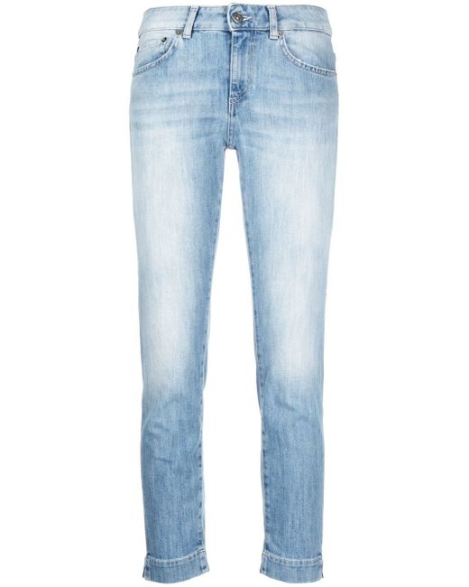 Dondup cropped slim-cut jeans