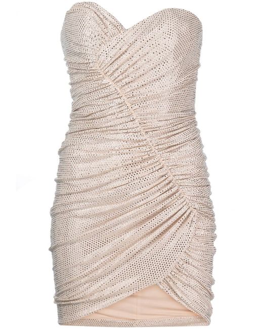 Alexandre Vauthier crystal-embellished strapless minidress