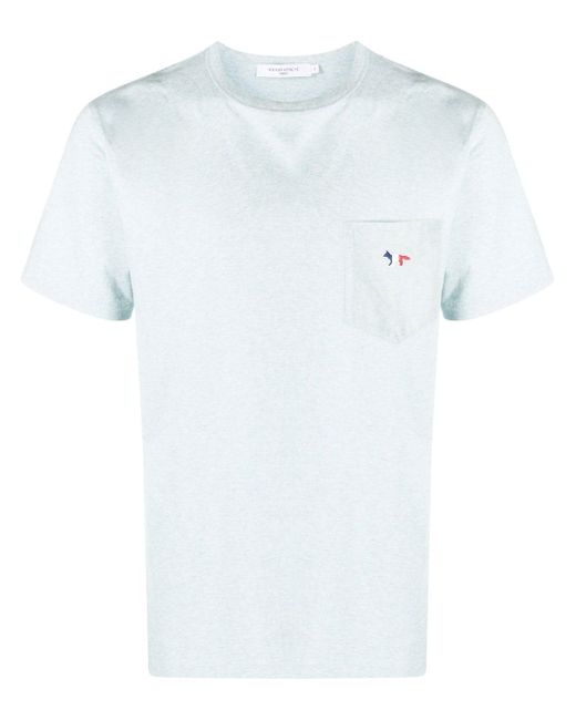 Maison Kitsuné Tricolor Fox Head patch-pocket T-shirt