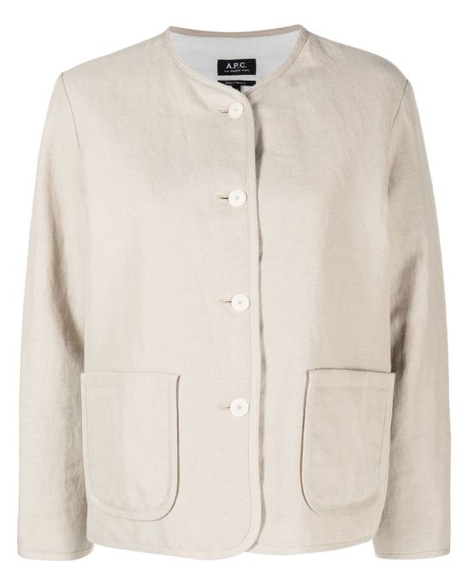 A.P.C. single-breasted lightweight jacket