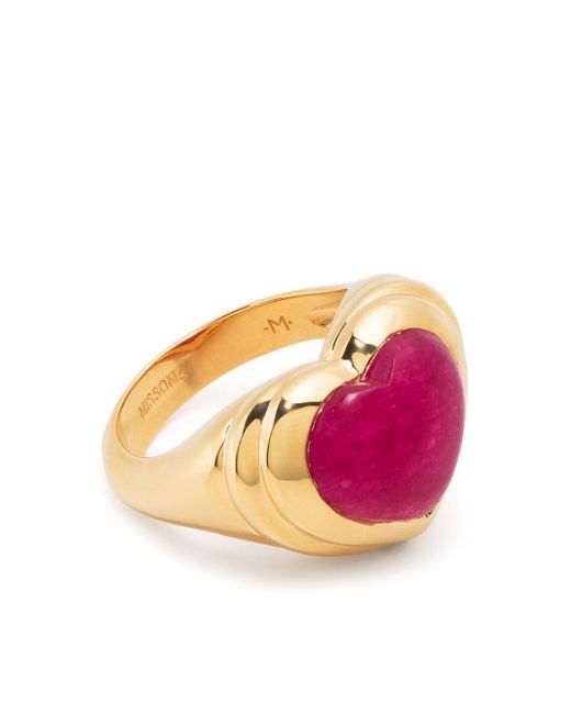 Missoma Jelly Heart gemstone ring