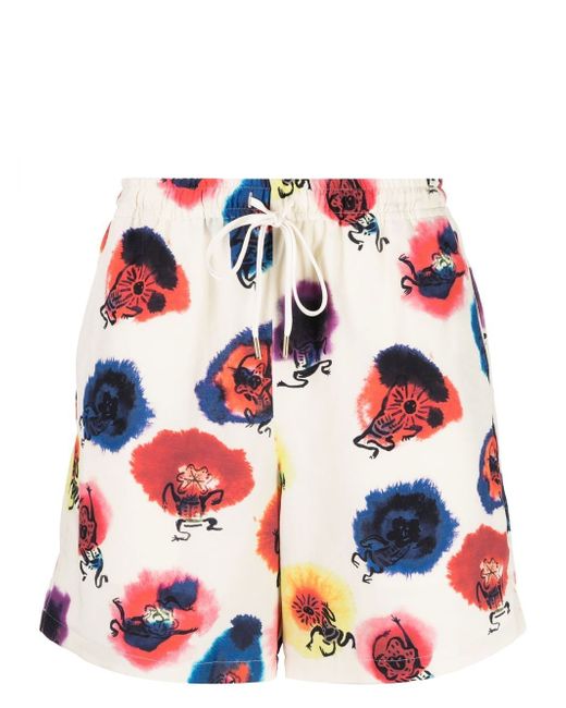 Sasquatchfabrix. all-over multicolour print shorts