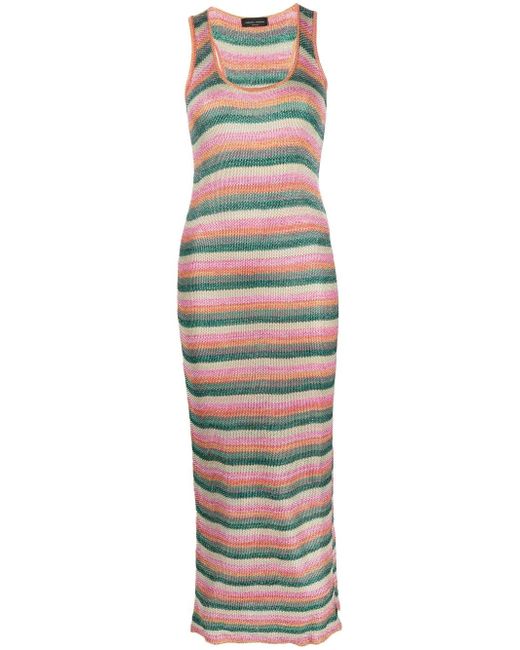 Roberto Collina stripe-print maxi dress
