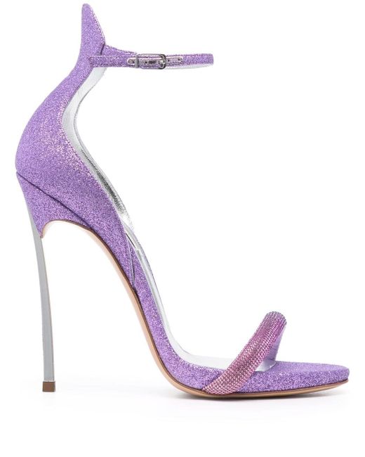 Casadei glitter 130mm heeled sandals