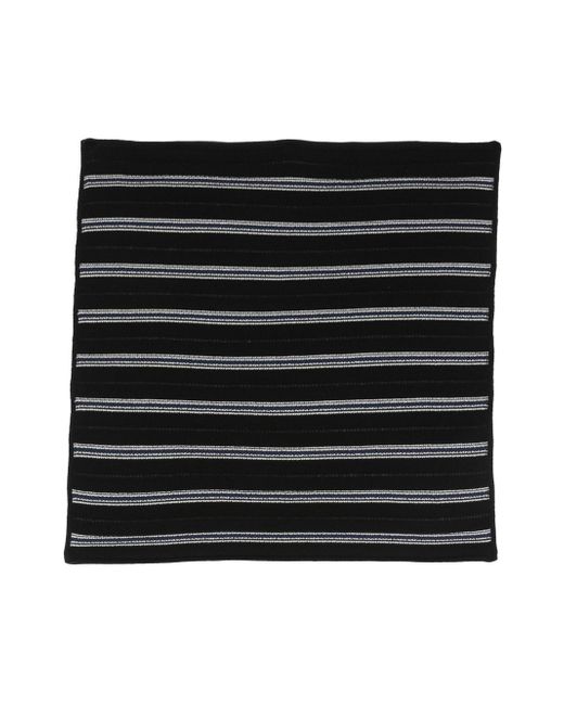 Barrie striped knitted scarf