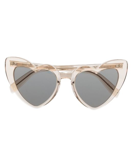 Saint Laurent heart-shape tinted sunglasses