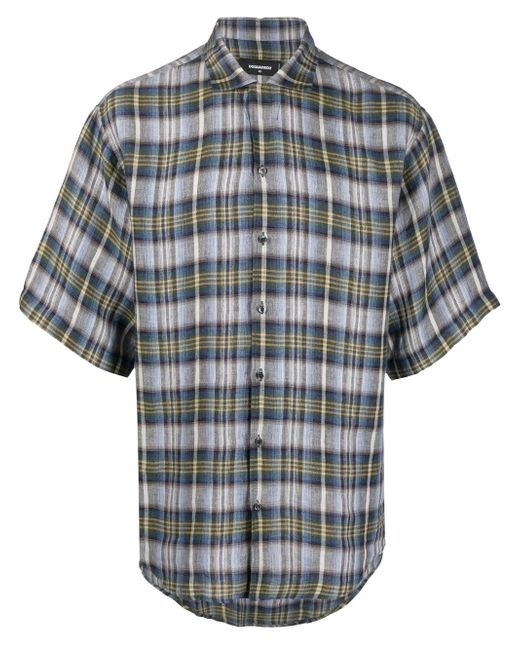 Dsquared2 plaid check buttoned-up shirt