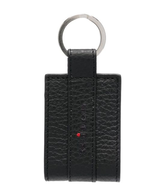 Kiton calf-leather rectangular keychain