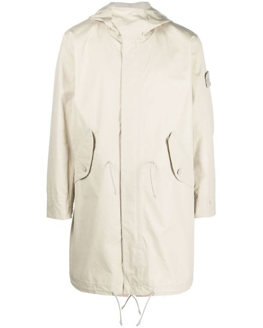 Stone Island Compass-patch long-sleeved coat