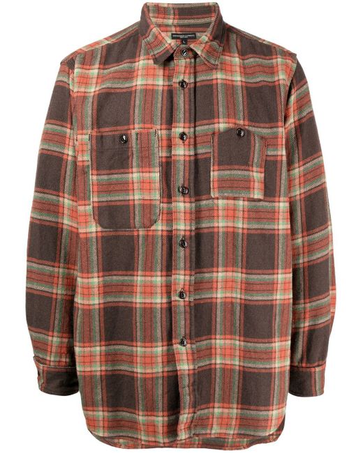 Engineered Garments plaid-patterned flannel shirt