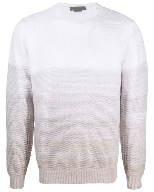 Corneliani gradient-effect knitted jumper