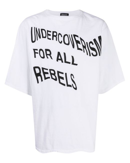 Undercoverism wavey logo-print T-shirt