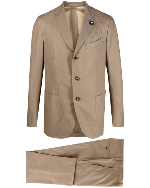 Lardini single-breasted two-piece suit